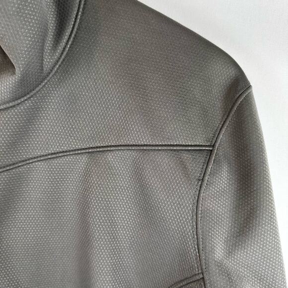 Eddie Bauer Leidos Full Zip Gray Weather Resist Soft Shell Jacket Mens Size XL - Picture 5 of 16